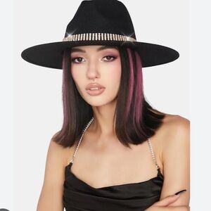 Crystal Belt Fedora Hat
